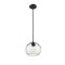 Z-Lite Chloe Pendant, 1-Light, 10 In.W x 9.5 In.H, Matte Black/Clear 490P10-MB - alternate 5